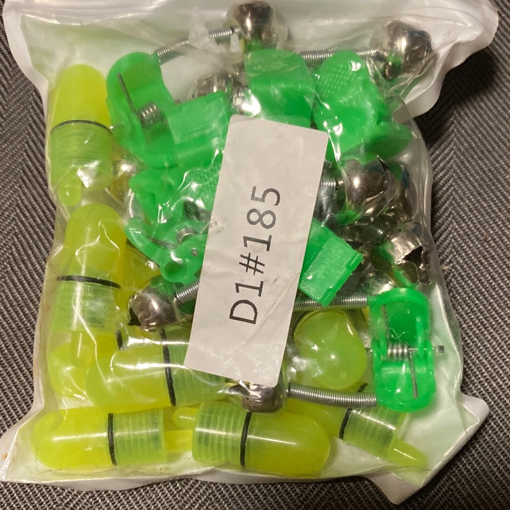 Green and Yellow fishing bite alarms